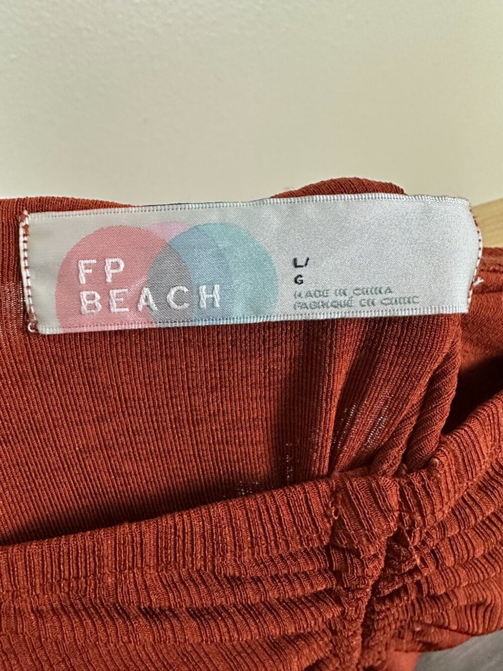Free People Beach Addison Halter Dress Midi Womens Large Sparkling Cider Flowy - Picture 2 of 5